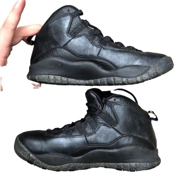 RARE 2015 Air Jordan 10 Retro New York City Size 7 Black - Picture 10 of 15